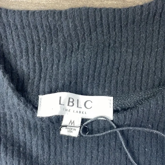 NWT LBLC, the Label Brooklyn Cozy Top, Black, size Medium
